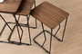 Hanah Home Juego de mesas nido Ren - Walnut